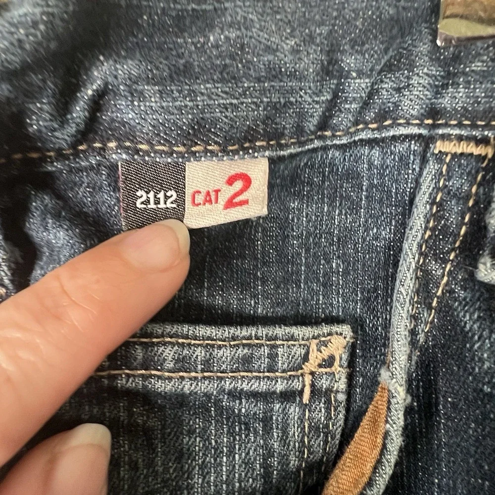 Carhartt FR Flame Resistant Work Blue Demin Jeans Mens 42x30 Cat 2 4100